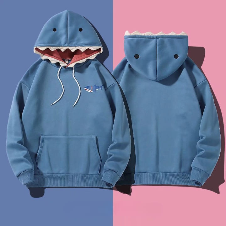 Kawaii Cartoon Shark Sweatshirt Hoodie
