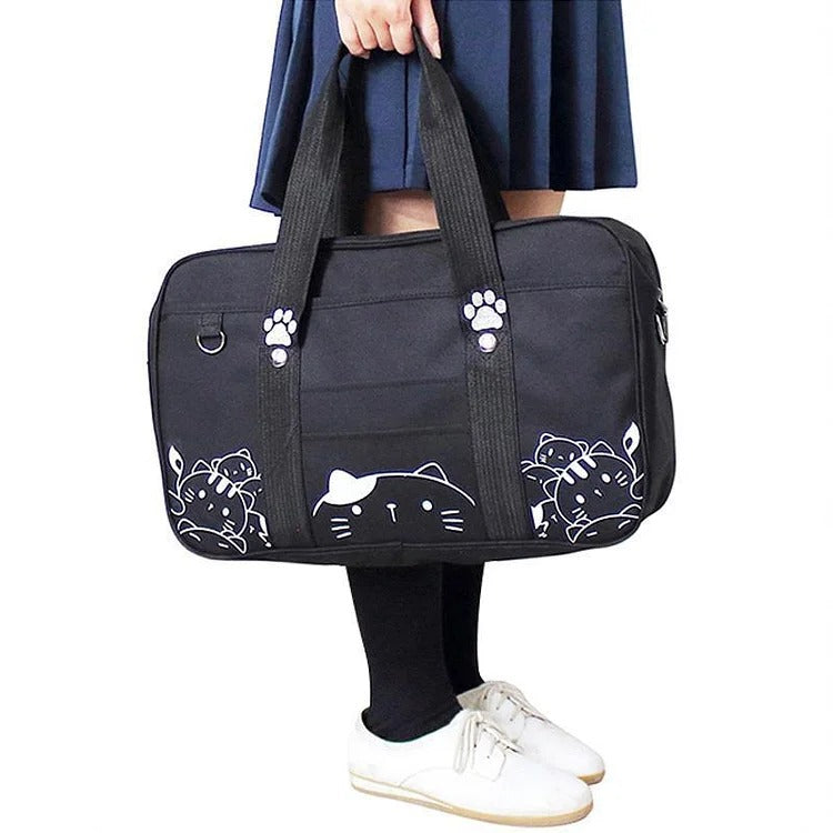 Kawaii JK Lolita Cartoon Cat Paws Uniform Crossbody Bag