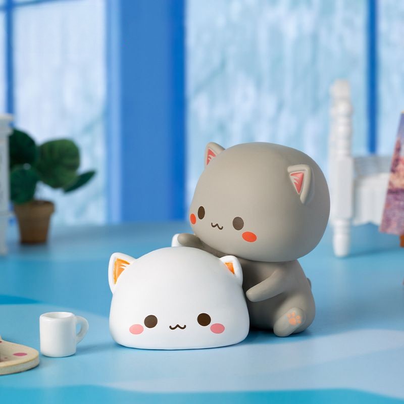 Kawaii Mitao Cat Toys Figure Set