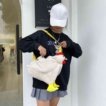 Kawaii Cartoon Chicken Crossbody Bag