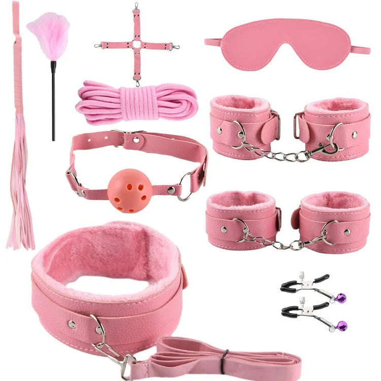 Leather Maid Cosplay Accessories 10 Piece Set