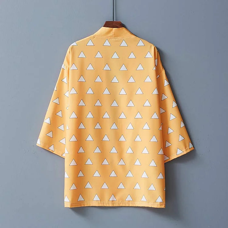 Vintage Anime Print Kimono Cosplay Outerwear Sun Protective