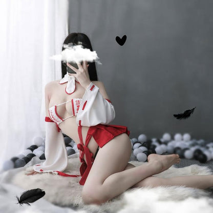 Love Heart Letter Sexy Kimono Han Lingerie