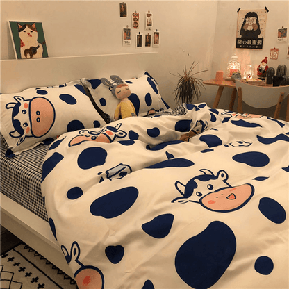 Kawaii Milky Cow Bedding Sets - Bedding Sets - Kawaii Bonjour