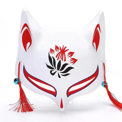 Vintage Cute Fox Face Tassels Cosplay Mask