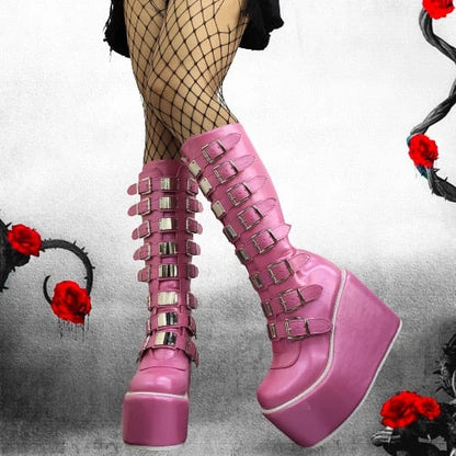 Punk Gothic High Heel Boots