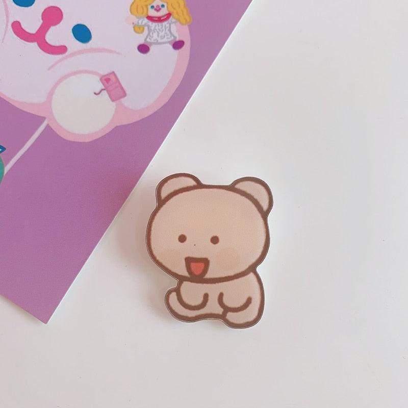 Kawaii Cute Bear Enamel Pins - Enamel Pins - Kawaii Bonjour