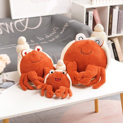Kawaii Cute Family Hermit Crab Plushie - Sea Animals - Kawaii Bonjour