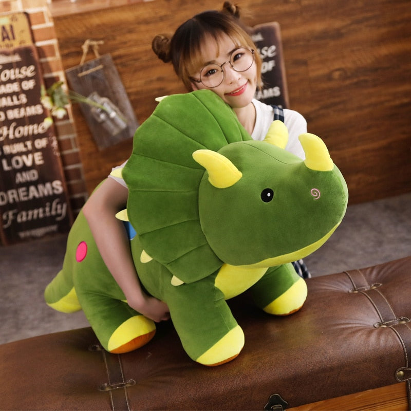 Kawaii Stuffed Triceratops Dinosaur Plush Toy