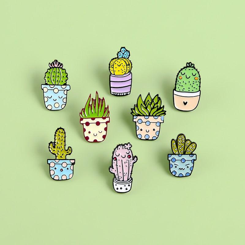 Kawaii Plants Enamel Pins - Enamel Pins - Kawaii Bonjour