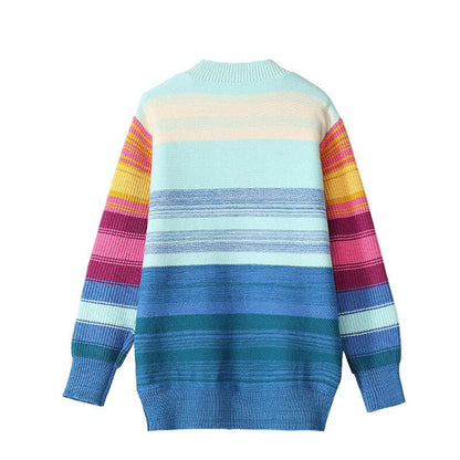 Smile Fashion Rainbow Sweater - New, Sweater - Kawaii Bonjour