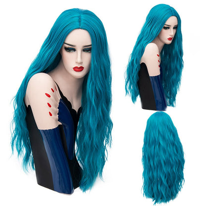 Cosplay Natural Multi Color Long Wavy Wigs