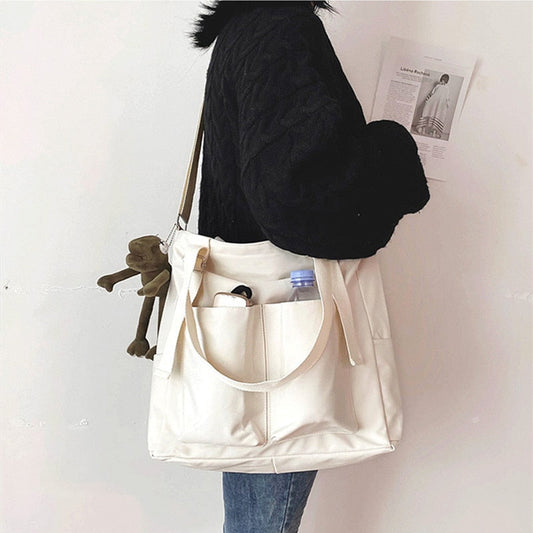 Korean Fashion Casual Zipper Bag - Crossbody Bag, Shoulder Bag, Tote Bag - Kawaii Bonjour