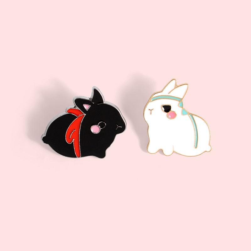 Kawaii Ninja Rabbit Enamel Pins - Enamel Pins - Kawaii Bonjour