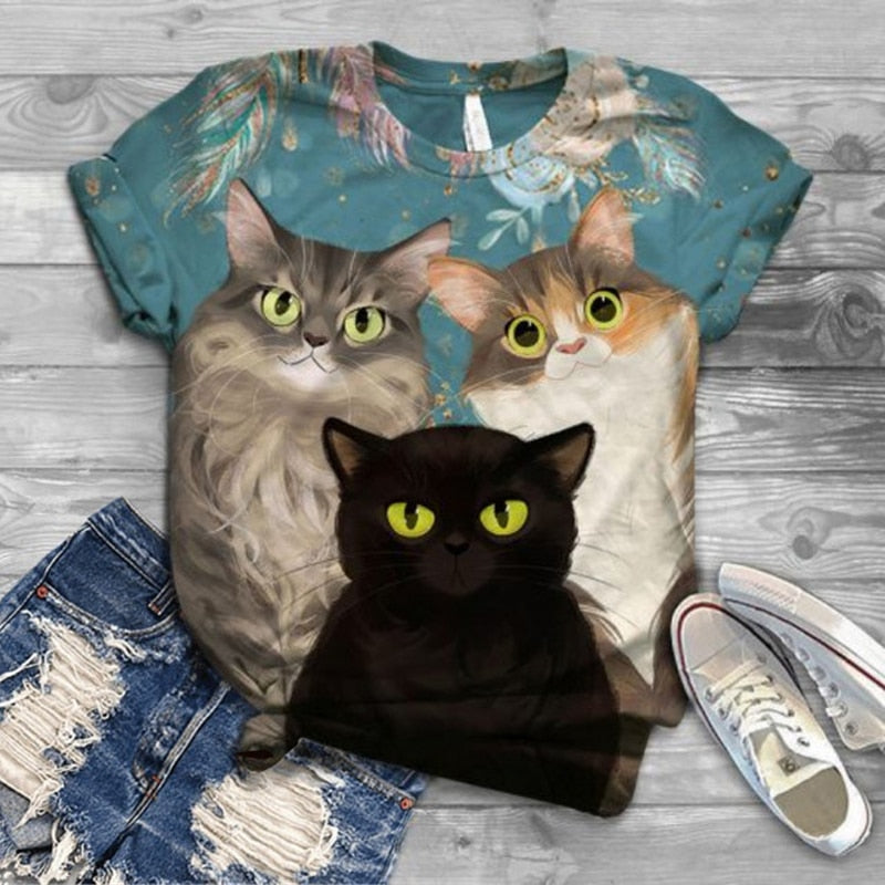 Feed Us Cat T-Shirt - Meowhiskers