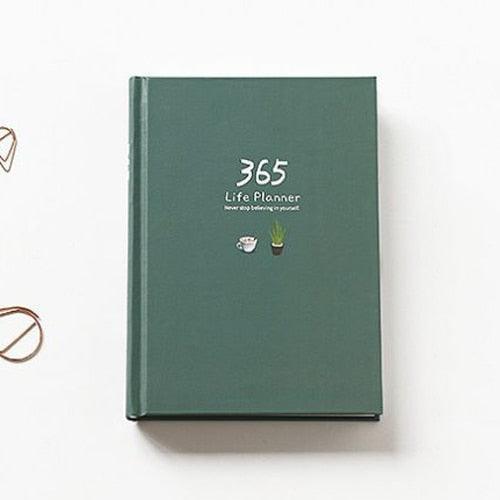 Aesthetic Peace Illustration 365 Life Planner - Journal, Notebook, Planner - Kawaii Bonjour