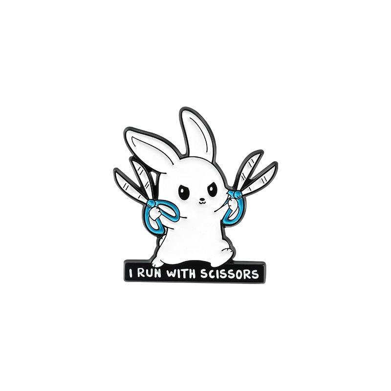 Kawaii Rabbit & Cat Life Enamel Pins - Enamel Pins - Kawaii Bonjour