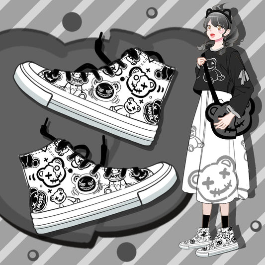 Kawaii Cool Bear Sneakers - Sneakers - Kawaii Bonjour