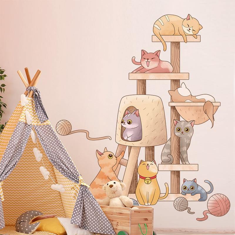 Cat House Sticker - Meowhiskers