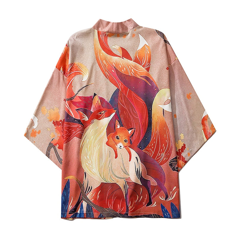 Tailed Foxes Kimono - Kimono - Kawaii Bonjour