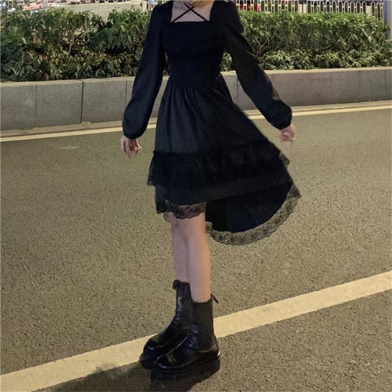 Kawaii Fairy Lace Ruffle Dress