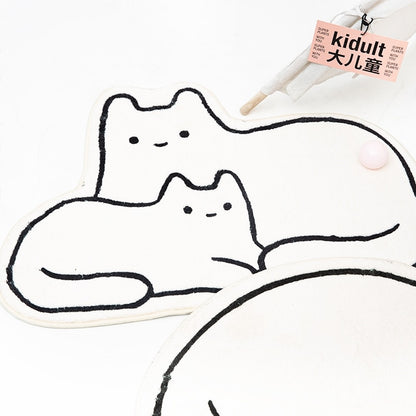 Creative Cartoon Cat Rug