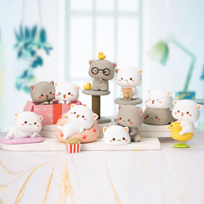 Kawaii Mitao Cat Toys Figure Set - Figurine Toys - Kawaii Bonjour