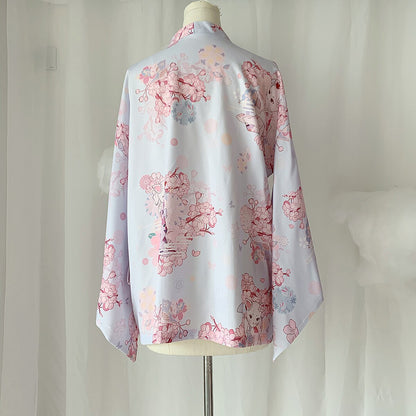 Kawaii Lolita Sakura Cat Kimono Outerwear