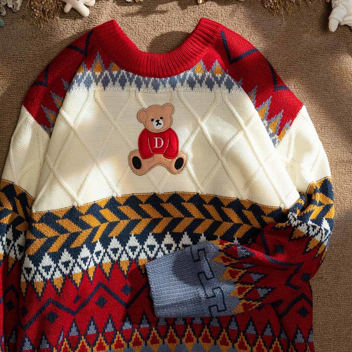 Harajuku Pullover Winter Bear Sweater - Sweater - Kawaii Bonjour