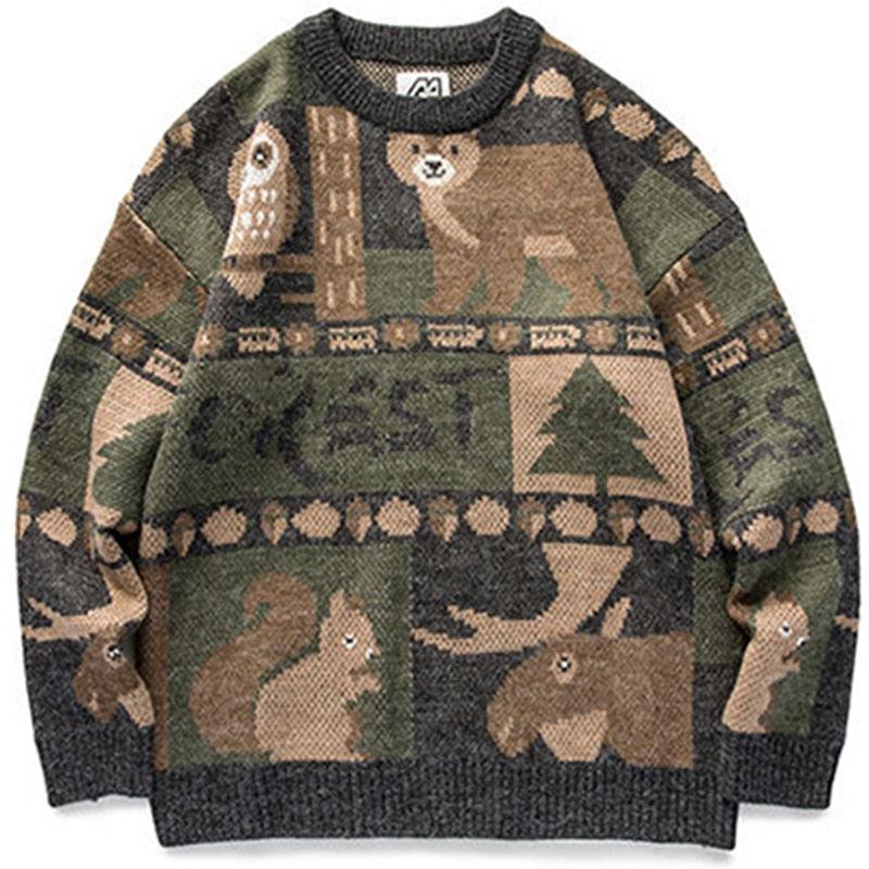 Nature Vintage Streetwear Sweater - Sweater - Kawaii Bonjour