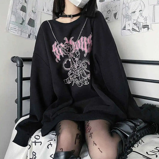 Harajuku Style Bad Girl Sweatshirt - New, Sweater - Kawaii Bonjour