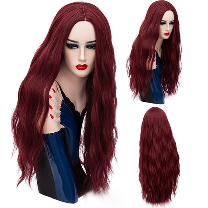 Cosplay Natural Multi Color Long Wavy Wigs