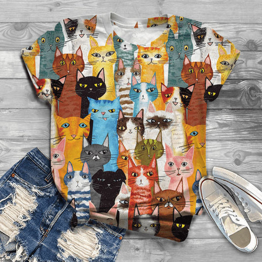 Mood Cat T-Shirt - Meowhiskers