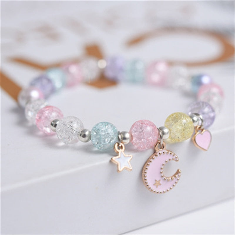 Kawaii Star Heart Cartoon Beads Bracelet