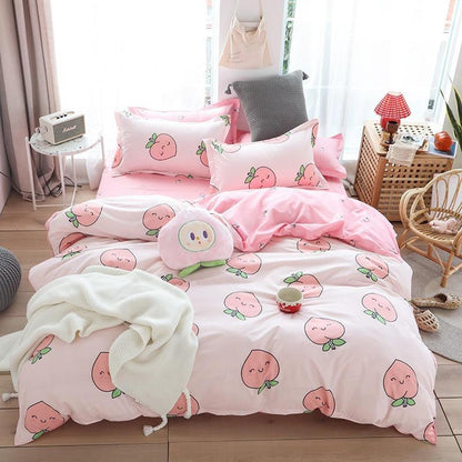 Kawaii Pink Peach Bedding Sets - Bedding Sets - Kawaii Bonjour
