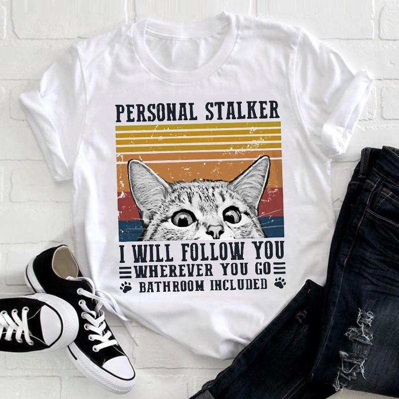 Stalker Cat T-Shirt - Meowhiskers