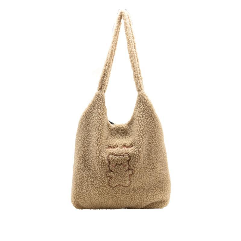 Kawaii Plush Bear Tote Bag - Shoulder Bag, Tote Bag - Kawaii Bonjour