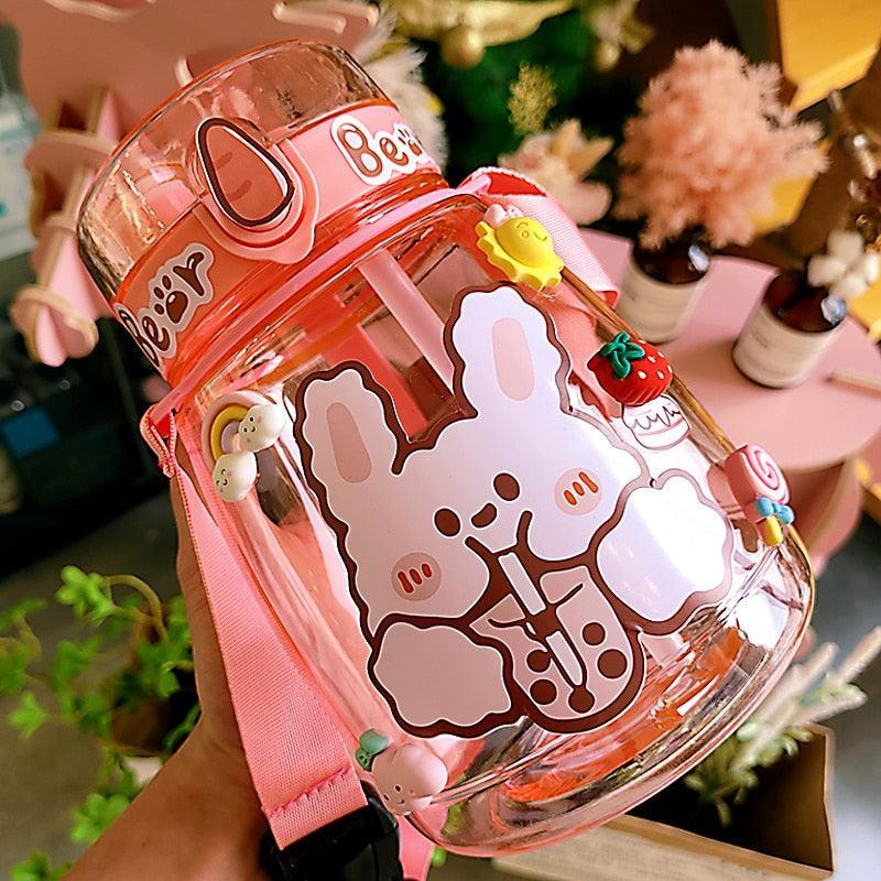 Kawaii Jumbo Bear & Bunny Water Bottle - Cups & Bottles - Kawaii Bonjour