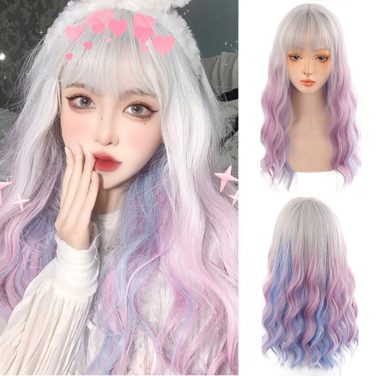 Gradient Mix Long Wavy Curly Hair Wig