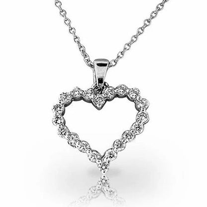 Trendy Crystal Heart Pendant Necklace