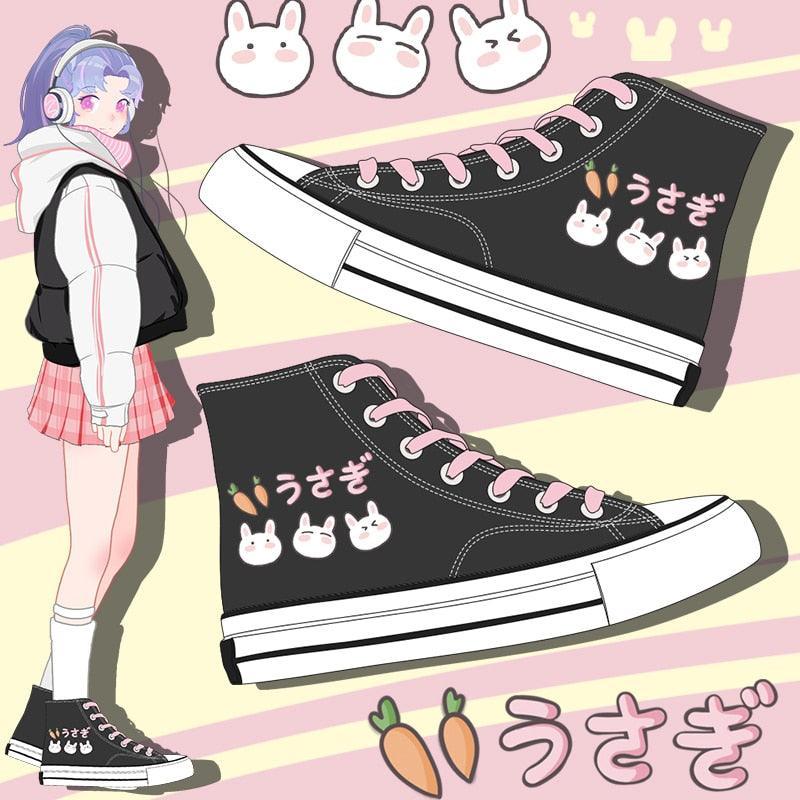 Kawaii Carrot Bunny Sneakers - Sneakers - Kawaii Bonjour