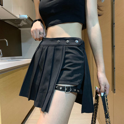 Harajuku Gothic Girls Half Skirt - Skirts - Kawaii Bonjour