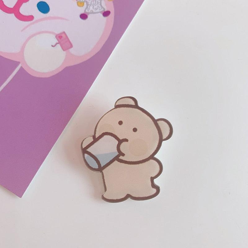 Kawaii Cute Bear Enamel Pins - Enamel Pins - Kawaii Bonjour