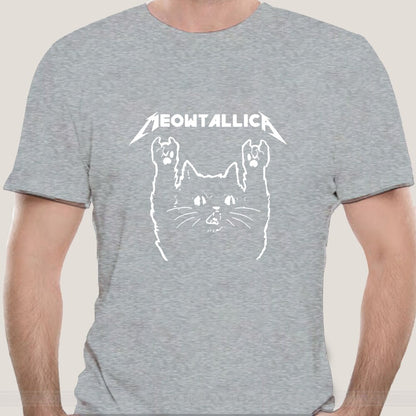 Meowtallic Rock Music Cat T-Shirt