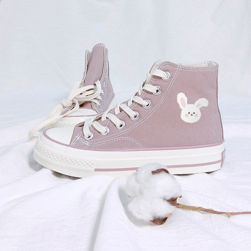 Kawaii Pink Bunny & Bear Sneakers - Sneakers - Kawaii Bonjour