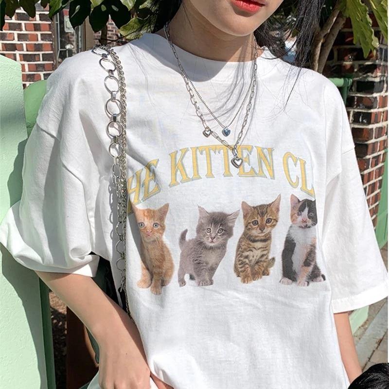 Kitten Club Cat T-Shirt - Meowhiskers