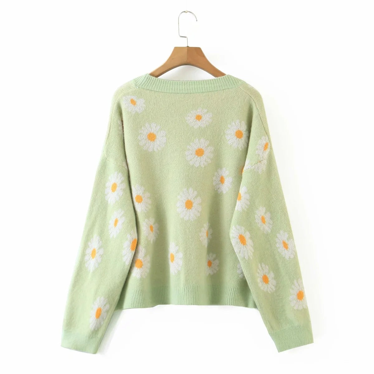 Sweet Sunflower Knitwear Cardigan Sweater