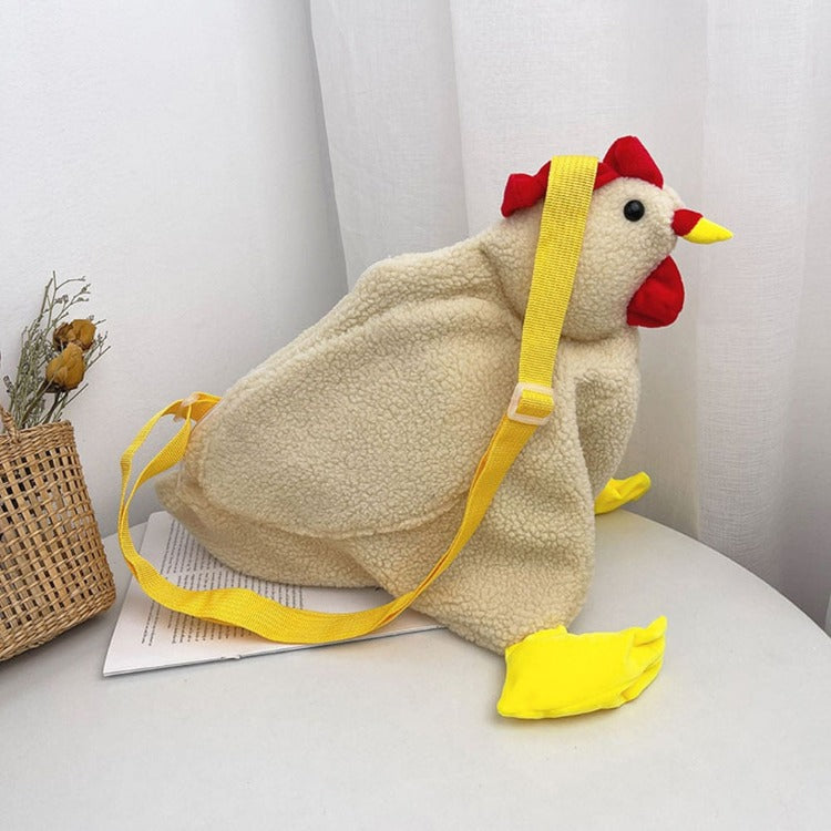 Kawaii Cartoon Chicken Crossbody Bag