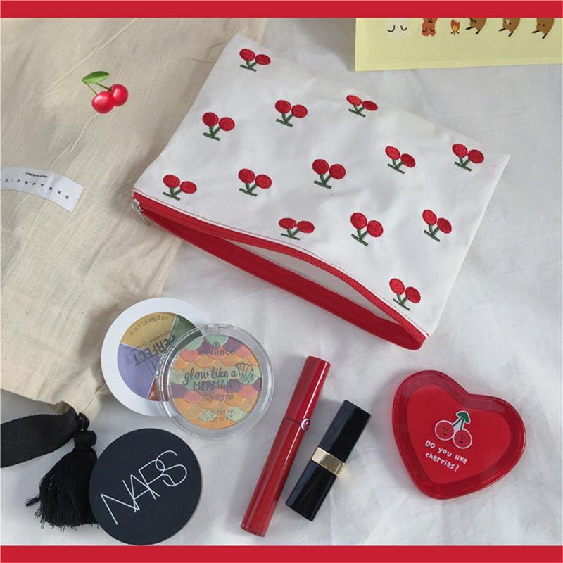 Kawaii Cherry Cosmetic Bag - Cosmetic Bag - Kawaii Bonjour