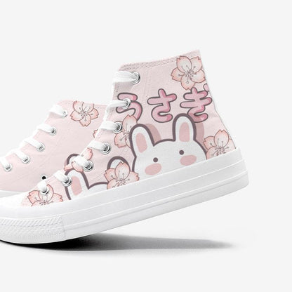 Kawaii Flowers Bunny Sneakers - Sneakers - Kawaii Bonjour